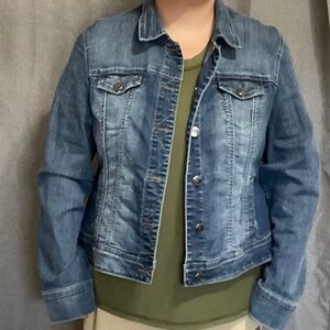 Ladies plus size denim jacket